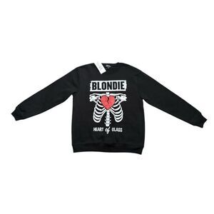 Vinyl Icons Blondie Heart of Glass Music Sweatshirt Black Size Small